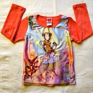 Lipstik  Boutique sequined Embellished Girls TOP.  SIZE, 4
